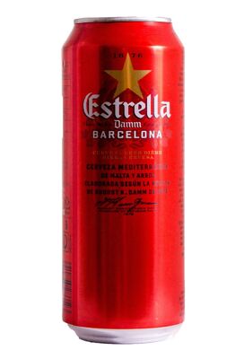 Пиво Estrella Damm Barselona 4,6% светлое ж/б 0.5 л