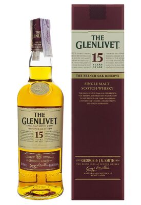 Віскі The Glenlivet 15 y.o. у коробці 40% 0.7 л