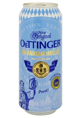 Пиво Oettinger Bavarian Helles ж/б 0.5 л