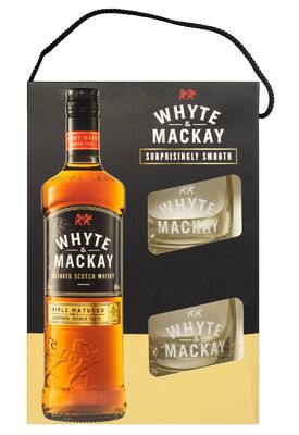Виски Whyte & Mackay с двумя стаканами 0.7 л